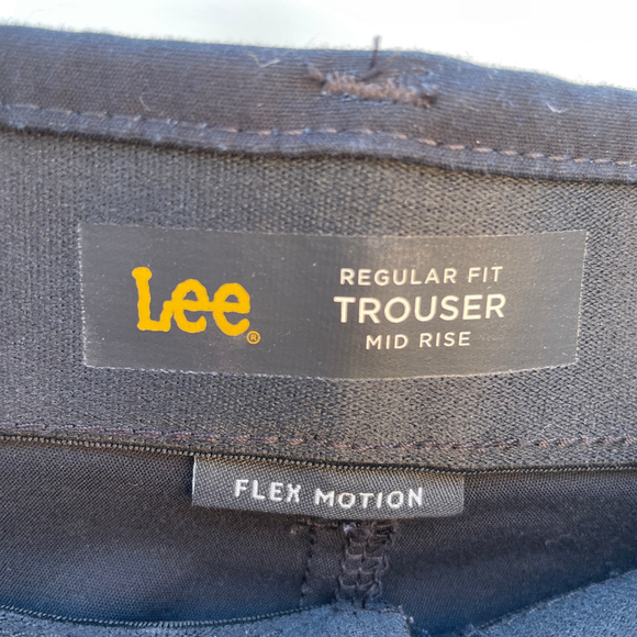 Women's Lee Trousers, Size 12 Short, Black - Picture 6 of 7